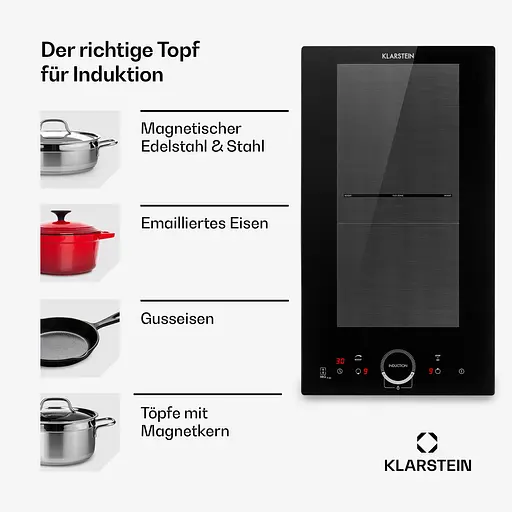 Индукционная варочная поверхность Klarstein Delicatessa Slim Черный (10033015) - фото 4