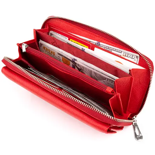 Жіночий шкіряний гаманець ST Leather 20х10х2 см acs0015522 - фото 3