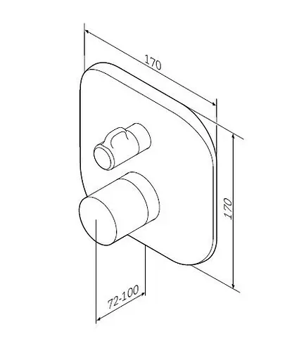 Змішувач для душу AM.PM Sensation із термостатом F3075600 - фото 8