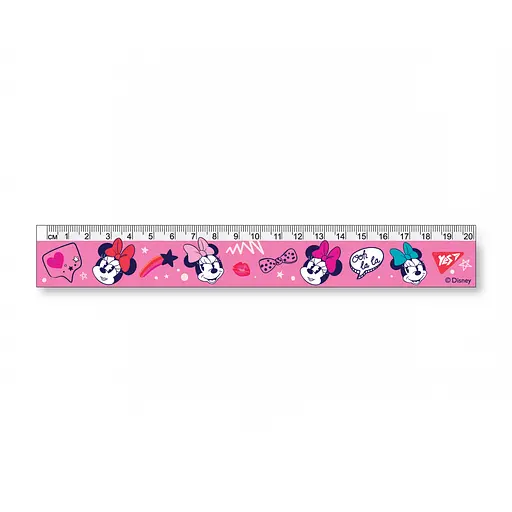Лінійка YES Minnie Mouse, 20 см, 10 шт. в упаковці