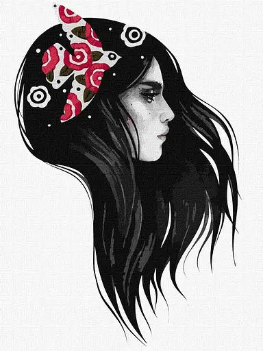 Набір для розпису по номерах Пташка, 30x40 см, КНО2603