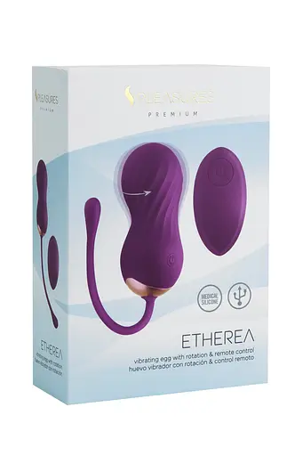 Вагінальні кульки Pleasures Premium Etherea 8,5 см (фіолетовий) - фото 4