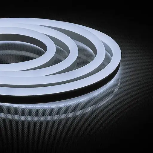 Стрічка неонова силіконова LED Neon з блоком живлення 5M 12 Вт-220 Вт Біла - фото 1