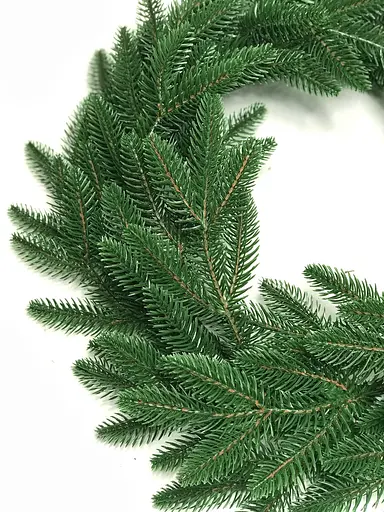 Венок хвойный Hvoya Classic литой светло-зеленый 50 см - фото 2
