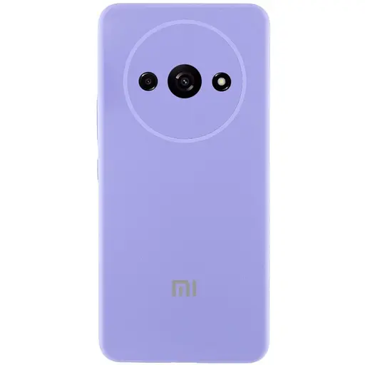 Чехол Lakshmi Silicone Cover Full Camera AA с логотипом для Xiaomi Redmi A3 Сиреневый/Dasheen