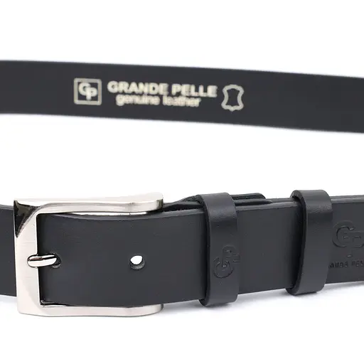 Ремінь шкіряний Grande Pelle чоловічий 3,4х120 см acs0026899 - фото 2