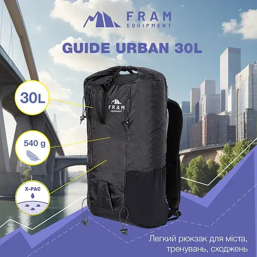 Рюкзак Fram Guide Urban 30 L Black (1044-id_6981) - фото 7