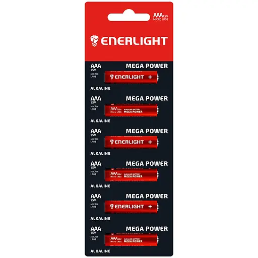 Батарейки Enerlight Mega Power AAА MB 6 шт. (90030101R) - фото 1