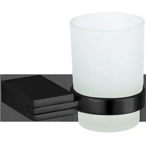 Склянка для зубних щіток VBI Neptune black VBI-040504BL чорний матовий - фото 1