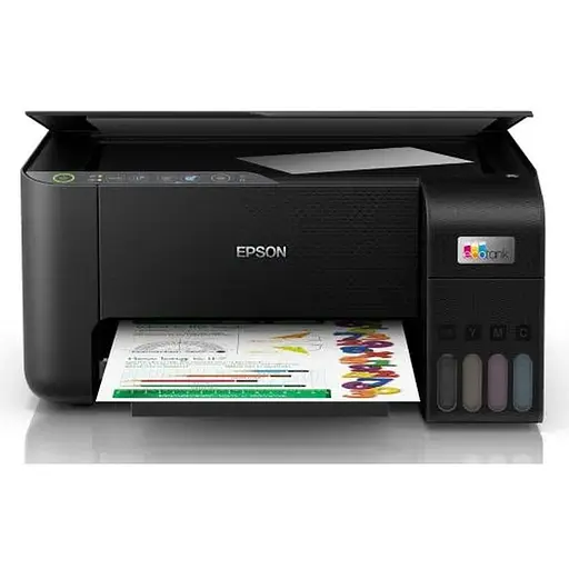 БФП струменевий кольоровий A4 Epson L3251, Black, WiFi, 5760х1440 dpi, до 33/15 стор/хв, USB, вбудоване СБПЧ, чорнило Epson 103 (C11CJ67413)