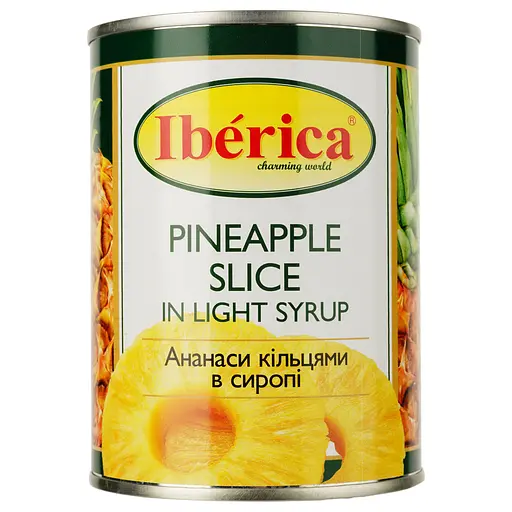 Уцінка. Ананас Iberica кільцями, 580 мл  