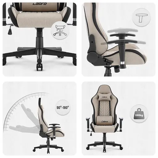 Кресло Cabro C508 Beige ткань - фото 8