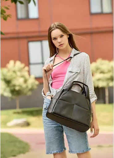 Жіноча сумка Sambag 37х16х25 см sum0010574 - фото 6