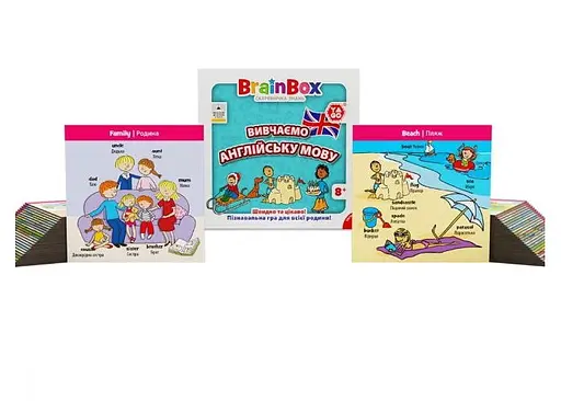 Настольная игра YaGo BrainBox Изучаем английский язык (укр.) (BZZBRLLE01UA) - фото 4