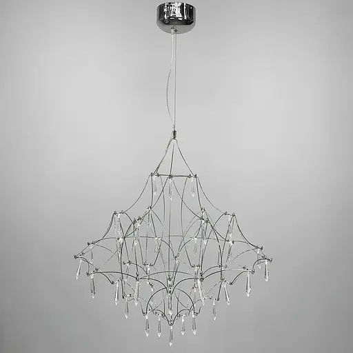 Дизайнерська невагома люстра MIRA C d80 см Line.F MJ 158-800 CH - фото 4