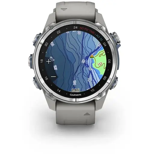 Смарт-часы Garmin Descent Mk3 43 mm Стильная небольшая лента с цветной грай Silicone Band 010-02753-04/03 - фото 6