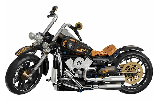 Конструктор Мотоцикл 455 елементів Ramiz чорний - фото 4