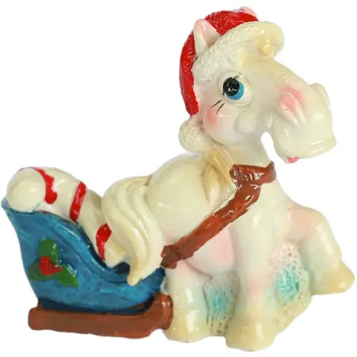 Сувенір Horse 5 см білий в ящ. 2 види (520355)