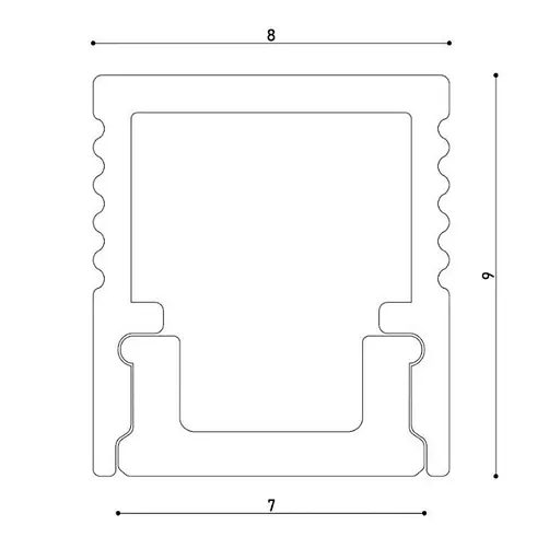 LED профіль підвісний з розсіювачем PC, 2м KLOODI KLP0809 2 - фото 5