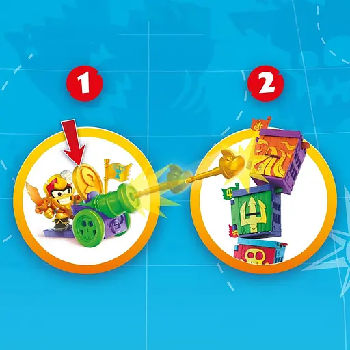 Дитячий іграшковий набір з фігурками "Піратські пригоди" PIRATIX PPX1D226IN00 серії "Golden Treasure" - фото 6