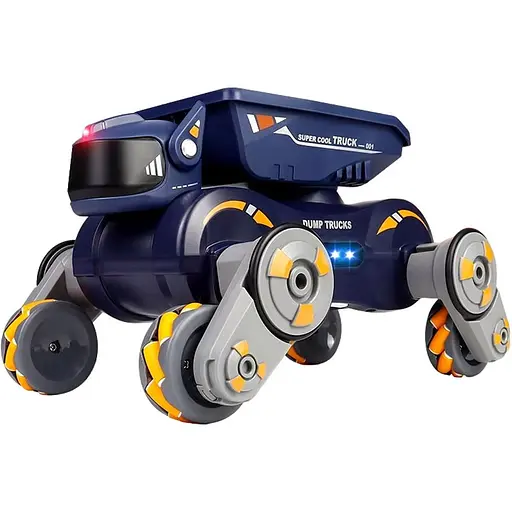 Радиоуправляемый робот JJRC Q187-A Light Spray Stunt Robot Dog Orange/Blue [119114]