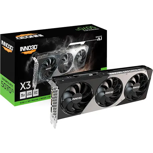 Відеокарта Inno3D GeForce RTX 5070 Ti X3 (N507T3-16D7-176068N) UA [135618]