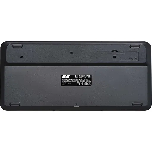 Клавиатура 2E KS250 Wireless UA Black (2E-KS250WBK_UA) [150956] - фото 4