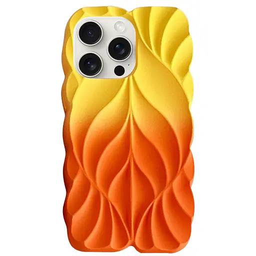 Чохол Epik TPU Leaf для Apple iPhone 15 Pro Max 6.7 Yellow/Orange