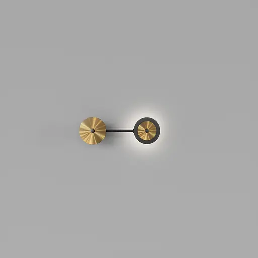 Настінний світильник SV0031-1 BK+GD 4000К - фото 1