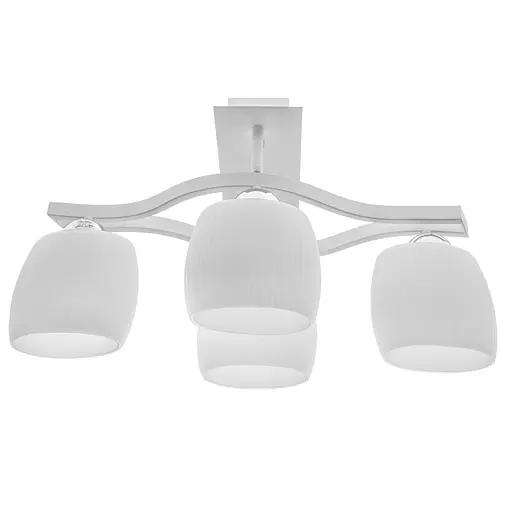 Люстра стельова Brille в спальню E27 60W WH (BR-01462C/4)