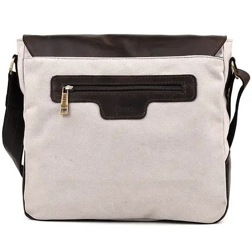 Кожаная мужская сумка через плечо TARWA 30х32х7,5 см nsa0001247 - фото 7