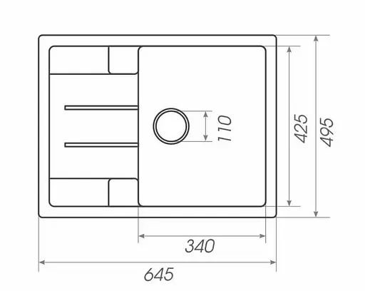 Кухонна мийка Platinum 6550 INTENSO (SP000025106) - фото 7