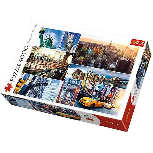 Пазл Trefl Нью-Йорк США колаж 4000 ел. (45006) - фото 1