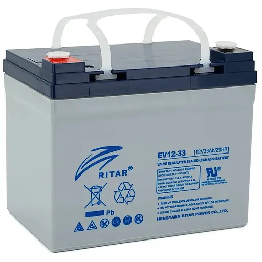Тяговый аккумулятор RITAR EV12-33,12V 33Ah, M5 (195х130х168), Q1