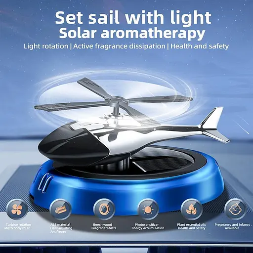 Дифузор ефірних олій Вертоліт J1 ароматизатор для автомобіля (Синій) - фото 6