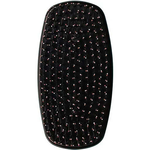 Компактна масажна щітка Titania овальна 12.5 см рожевий (1799-2 BOX) - фото 1