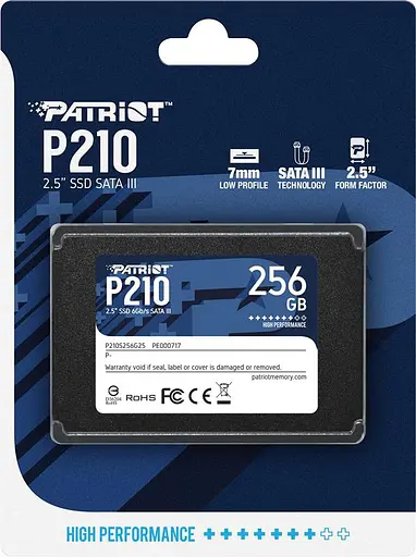 SSD-накопитель 256 ГБ Patriot P210 2.5 SATAIII TLC (P210S256G25) - фото 4