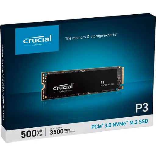 SSD накопитель Crucial P3 500GB (CT500P3SSD8) [130890] - фото 4