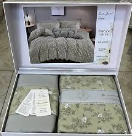 Постельное белье сатин Laura-Grand 24 евро комплект цветочный принт - фото 2