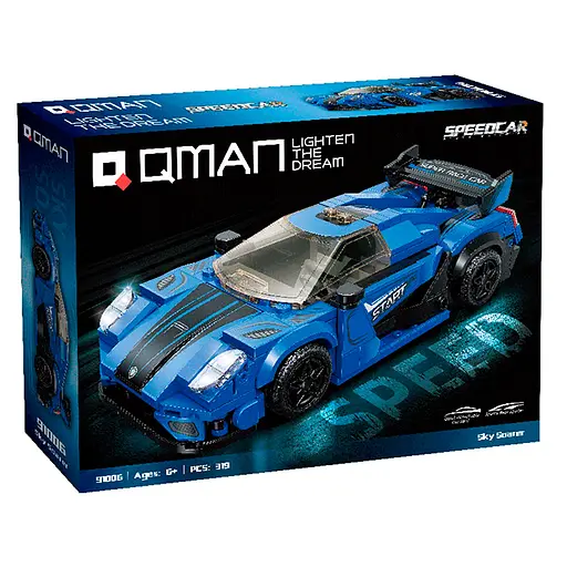 Конструктор Qman Гоночний автомобіль, 91006, 319 деталей