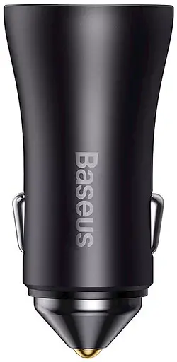 Зарядное устройство для машины - автоадаптер Baseus Golden Contactor Pro 40W C+C (CGJP000013) темно-серый - фото 6