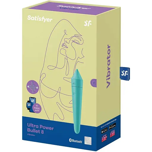 Смарт мини-вибратор Satisfyer Ultra Power Bullet 8 Turquoise - фото 6