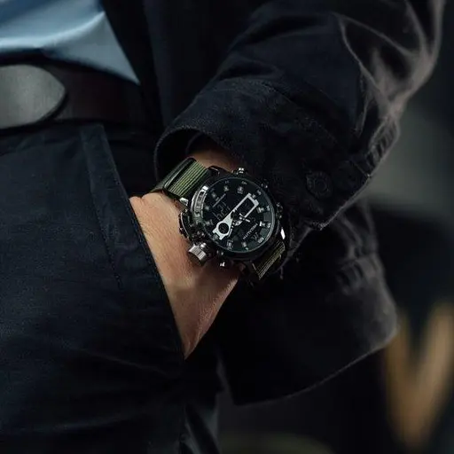 Чоловічий наручний годинник MegaLith Prof Green - фото 9