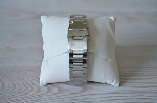 Класичний чоловічий годинник Skmei 9210 Сріблястий з синім - фото 4