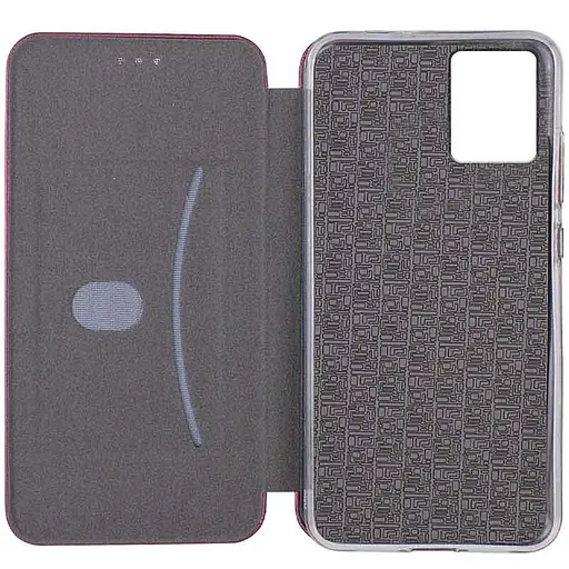 Кожаный чехол-книжка Epik Classy для Xiaomi Redmi 12 Бордовый - фото 3