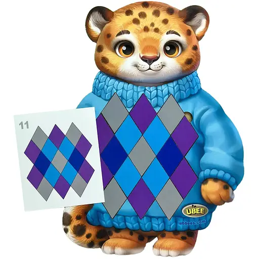 Розвиваючий пазл-вкладиш "Гепард" Ubumblebees (ПСД289) PSD289 - фото 1