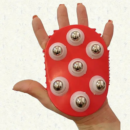 Массажер силиконовый антицеллюлитный с металлическими роликами, Yu Xin 87666 - фото 7