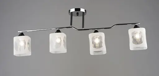 Люстра B K2284/4 CH+BK