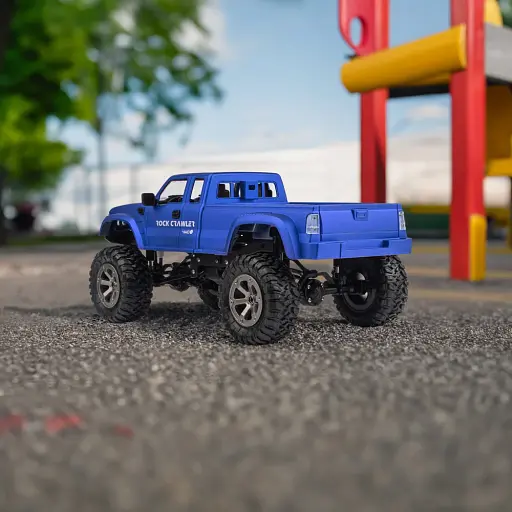 Машинка Otamanko 4x4 полноприводный пикап с камерой синий - фото 11