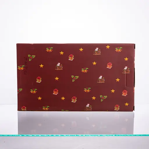 Блюдо сервірувальне новорічне для закусок Santa 30.5 × 17.5 × 2.5 см порцелянове Yiwu HP-SDHK-22 - фото 6